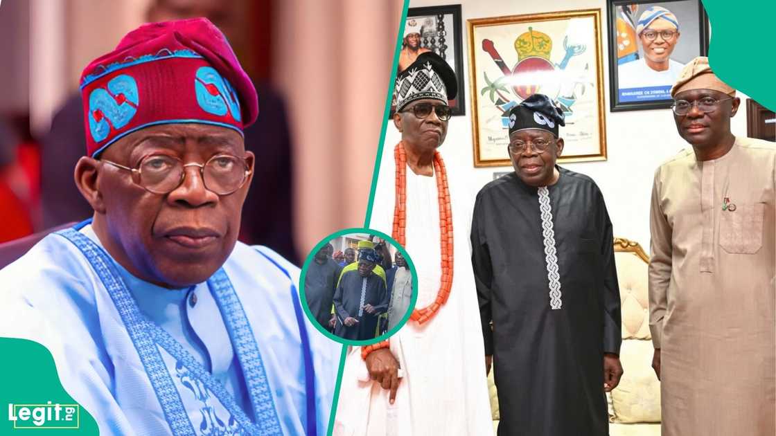 President Bola Tinubu shows off his dance moves during visit to Oba of Lagos Rilwan Akiolu President Bola Tinubu shows off his dance moves during visit to Oba of Lagos Rilwan Akiolu