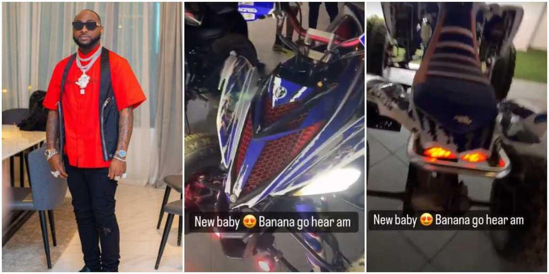 Davido and new bike