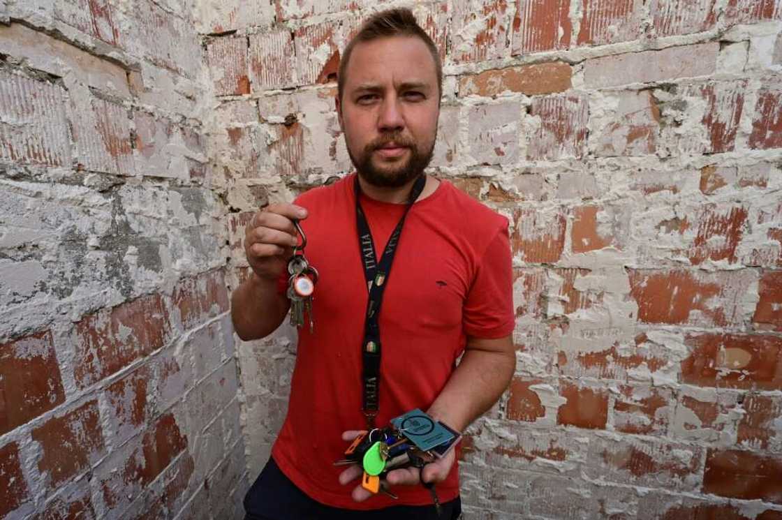 The Ukrainian biologist and gardener has been looking after his friends' abandoned homes The Ukrainian biologist and gardener has been looking after his friends' abandoned homes