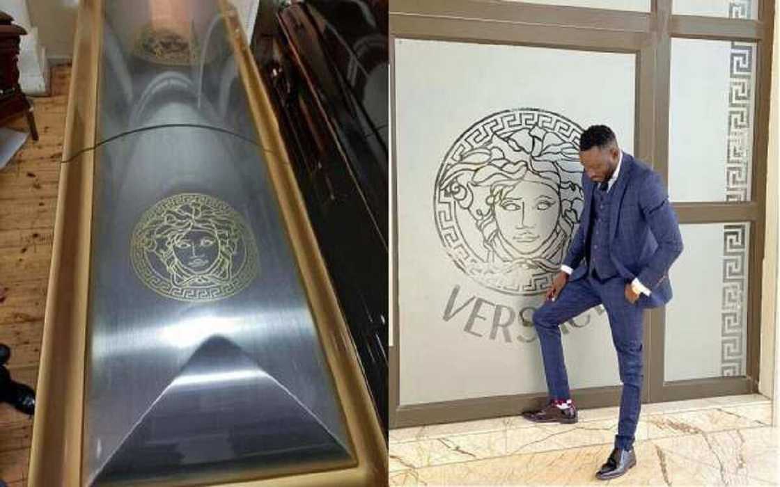 Hotunan akwatin gawa ƙirar 'Versace' da za a birne attajiri Ginimbi ciki