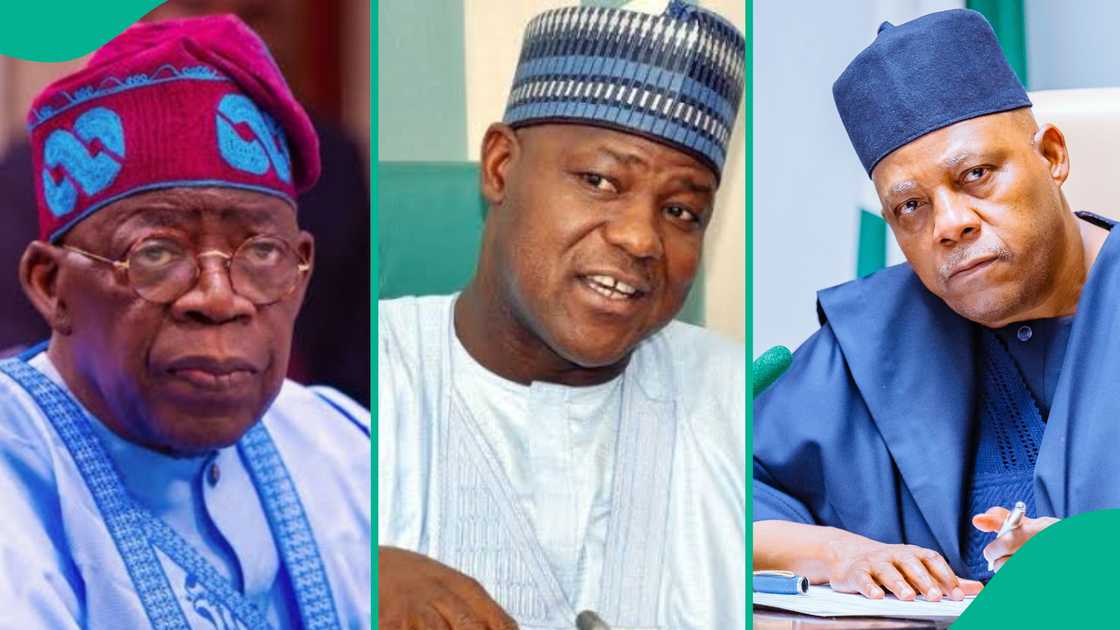 Bola Tinubu, Yakubu Dogara da Kashim Shettima