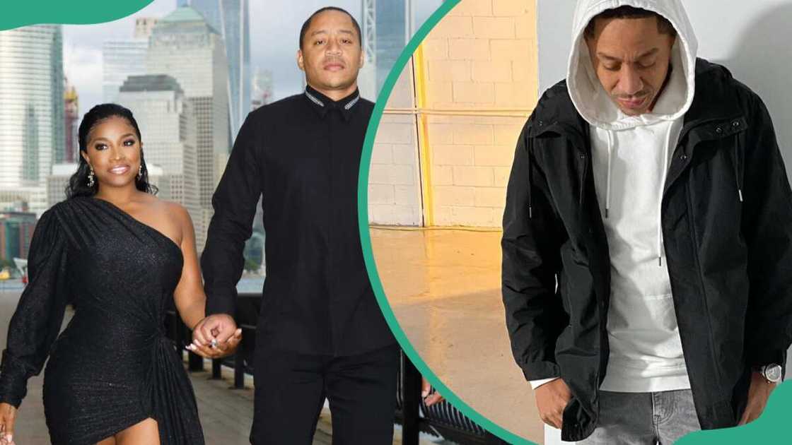 Robert Rushing with his wife Toya Johnson Robert Rushing with his wife Toya Johnson