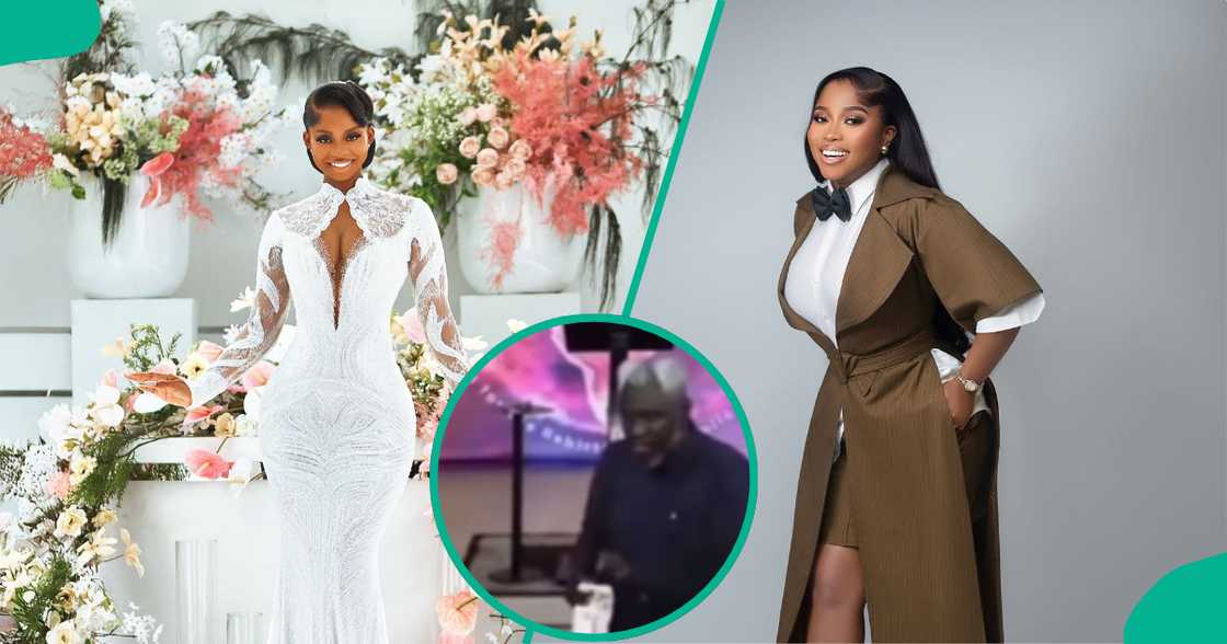 Cleric slams Veekee James over Priscy's wedding dress. Cleric slams Veekee James over Priscy's wedding dress.