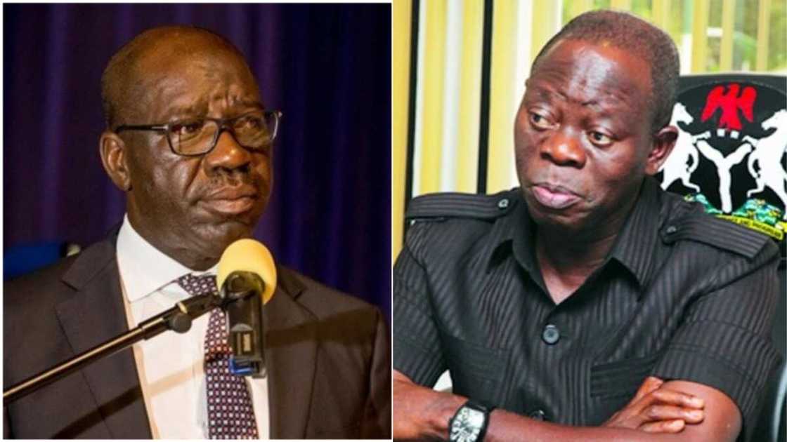 Edo 2020: Don't interfere in APC guber primary - Obaseki to Oshiomhole Edo 2020: Don't interfere in APC guber primary - Obaseki to Oshiomhole