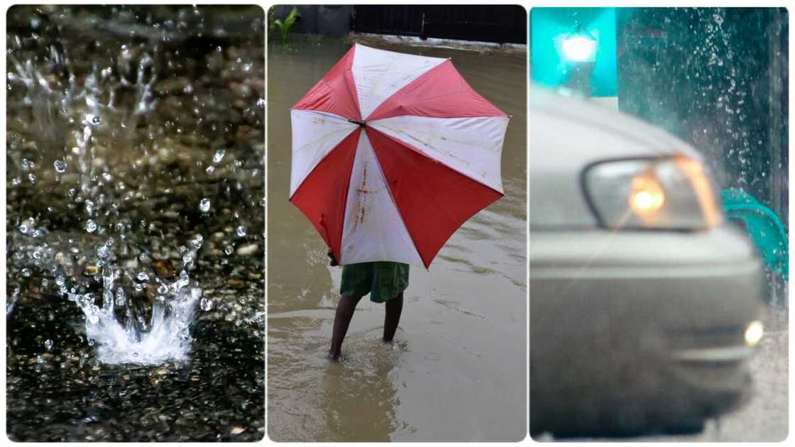 Photo of rainfall in Nigeria.