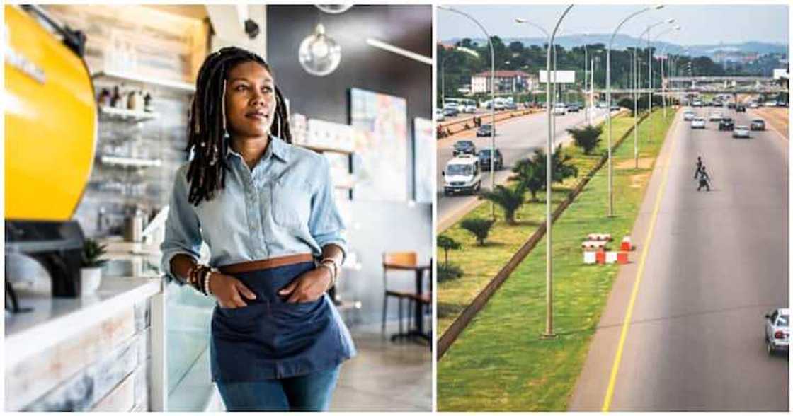 Wata mata a Abuja. Wata mata a Abuja.