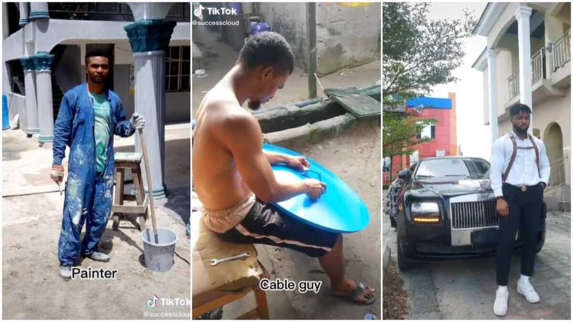 Working as a cleaner in Nigeria/surviving as a young man. Working as a cleaner in Nigeria/surviving as a young man.