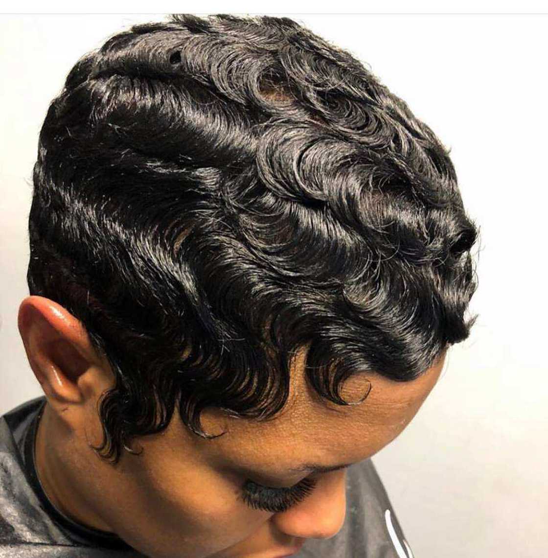 Curly pixie cut Curly pixie cut
