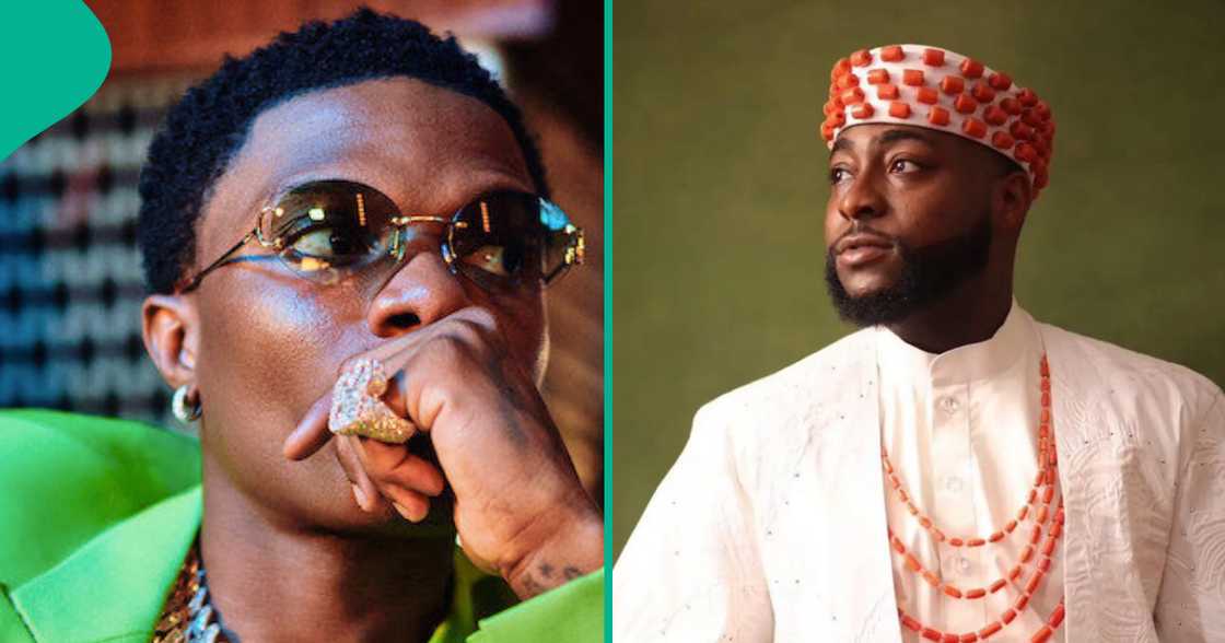 Wizkid and Davido fans play their songs in their compound. Wizkid and Davido fans play their songs in their compound.
