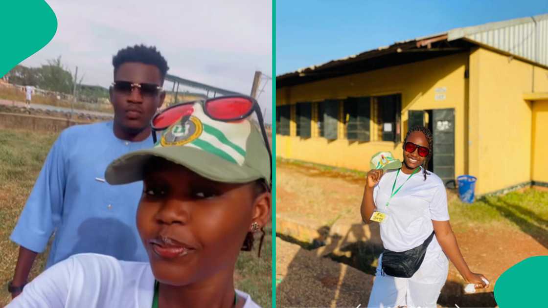 Lady shares when her man visited her at Kaduna NYSC camp. Lady shares when her man visited her at Kaduna NYSC camp.
