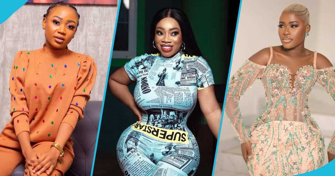 Akuapem Poloo, Moesha Boduong and Fella Makafui Akuapem Poloo, Moesha Boduong and Fella Makafui