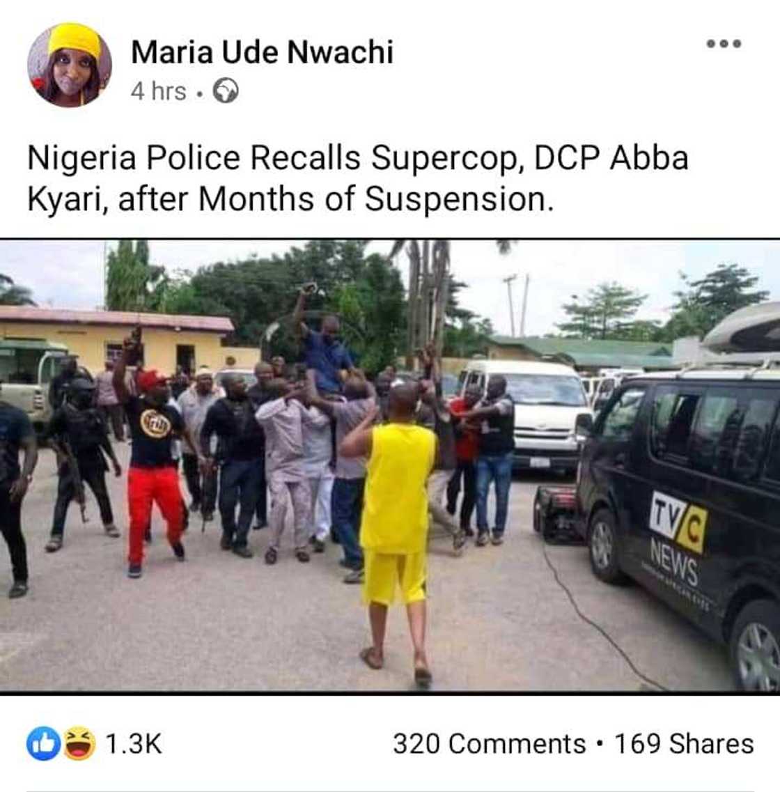 Bincika Gaskiya: Shin hukumar 'yan sanda ta dawo da Abba Kyari bakin aiki bayan bincike? Bincika Gaskiya: Shin hukumar 'yan sanda ta dawo da Abba Kyari bakin aiki bayan bincike?