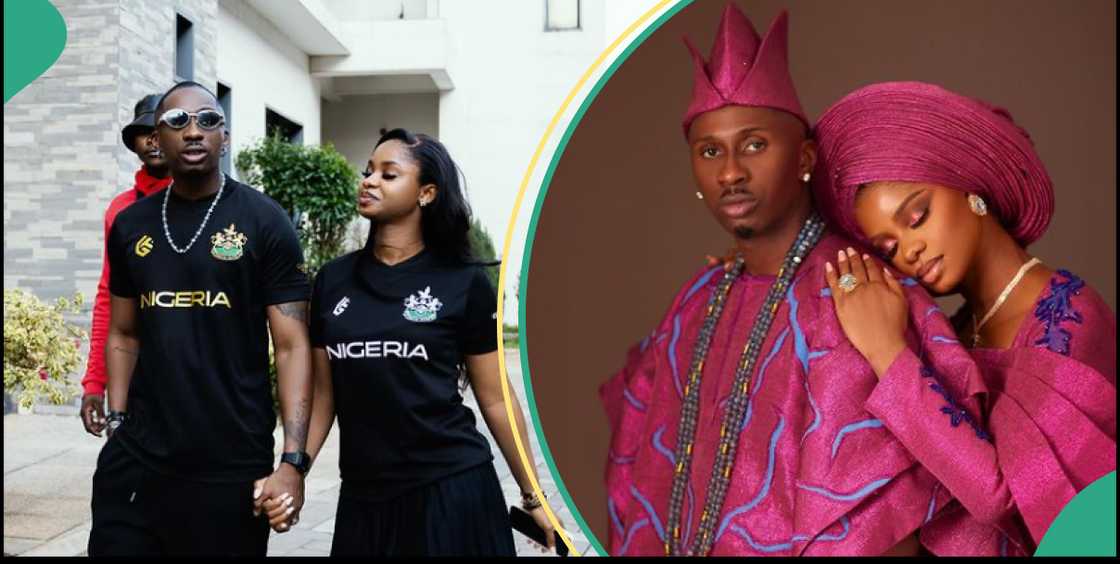 Priscila Ojo and Juma Jux's in matching outfits Priscila Ojo and Juma Jux's in matching outfits