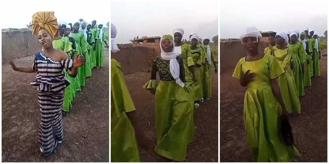 Bride, asoebi ladies Bride, asoebi ladies
