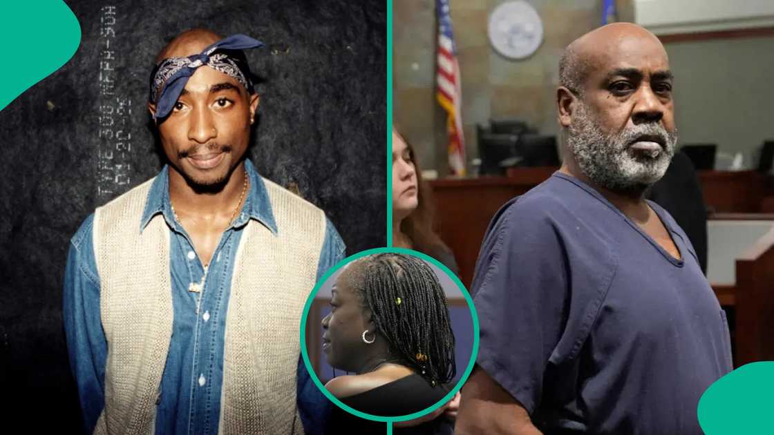 Late rapper Tupac's sister wept as she described her family pain in court. Late rapper Tupac's sister wept as she described her family pain in court.