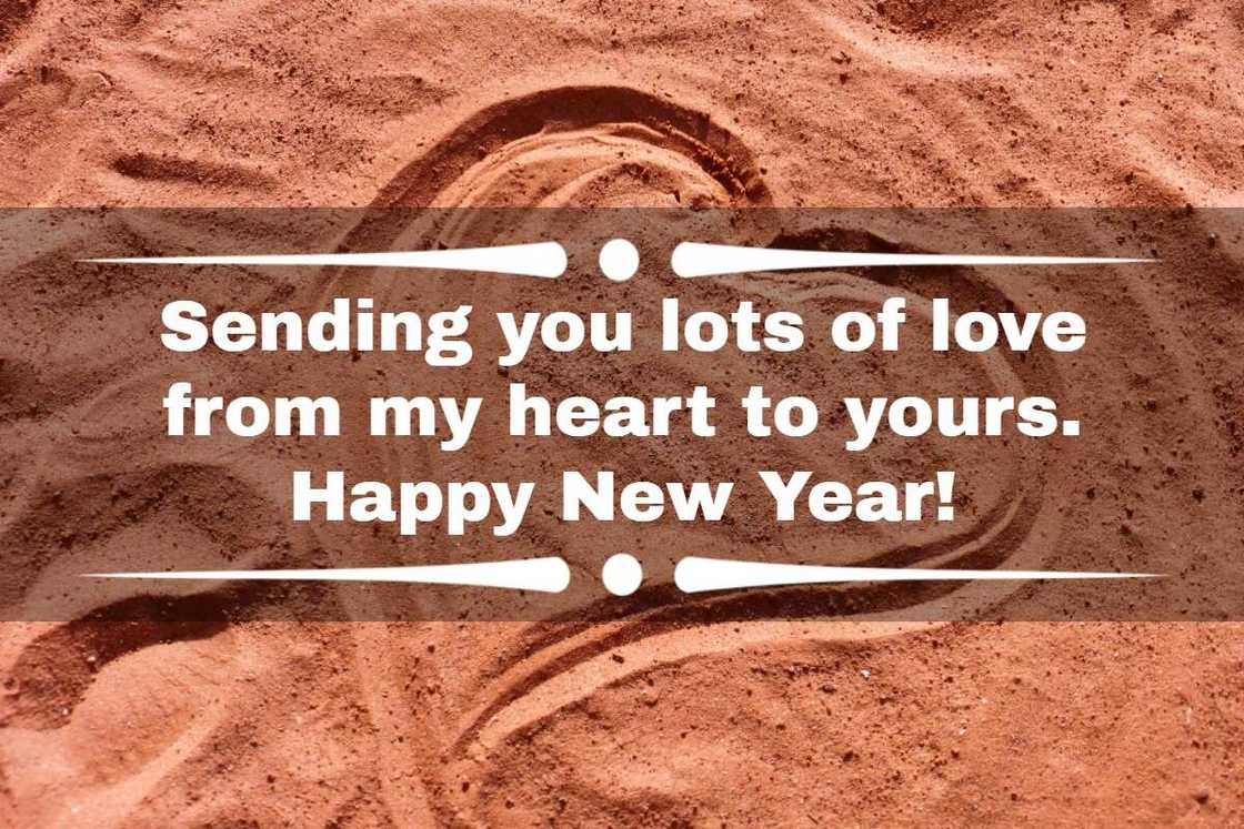 Happy New Year wishes to my love