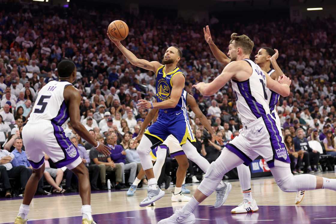Golden State Warriors v Sacramento Kings during the Play-In Tournament at Golden 1 Centre. Golden State Warriors v Sacramento Kings during the Play-In Tournament at Golden 1 Centre.
