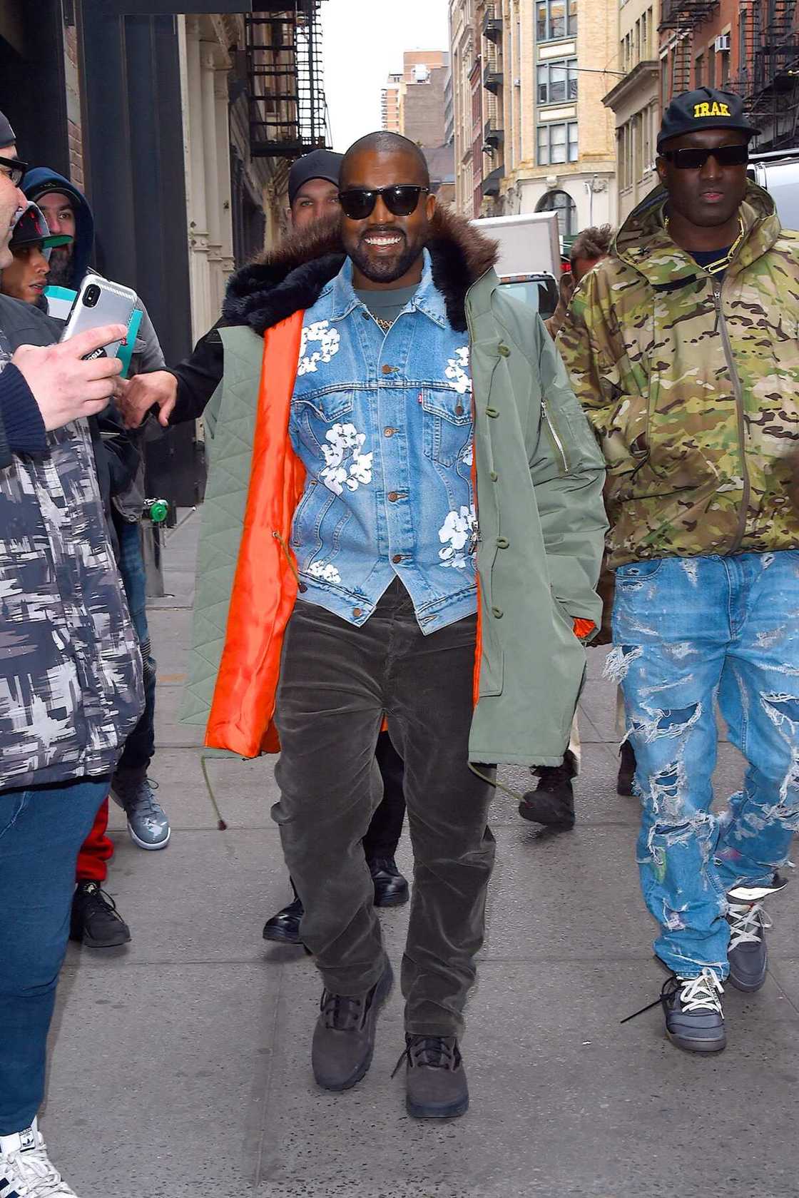 Kanye West vu à Manhattan le 5 février 2020 à New York. (Photo de Robert Kamau) Kanye West vu à Manhattan le 5 février 2020 à New York. (Photo de Robert Kamau)