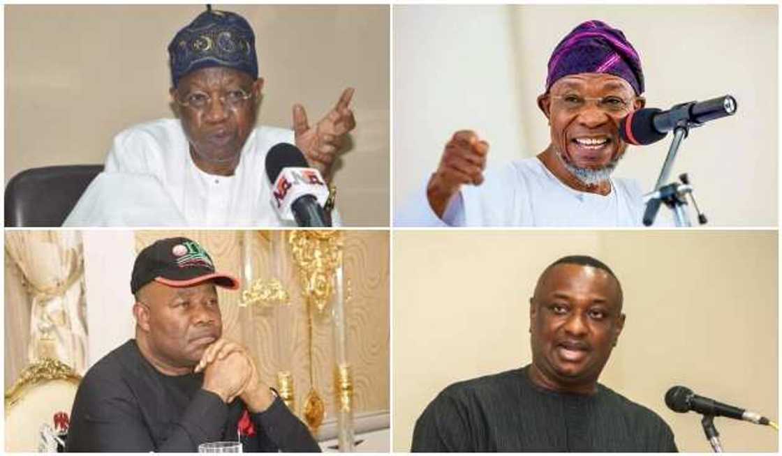 Lai, Aregbesola, Akpabio, Keyamo Lai, Aregbesola, Akpabio, Keyamo