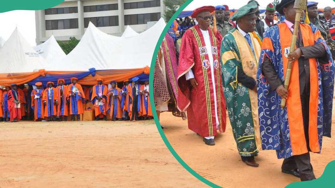 UNIZIK students and faculty during a graduation ceremony UNIZIK students and faculty during a graduation ceremony