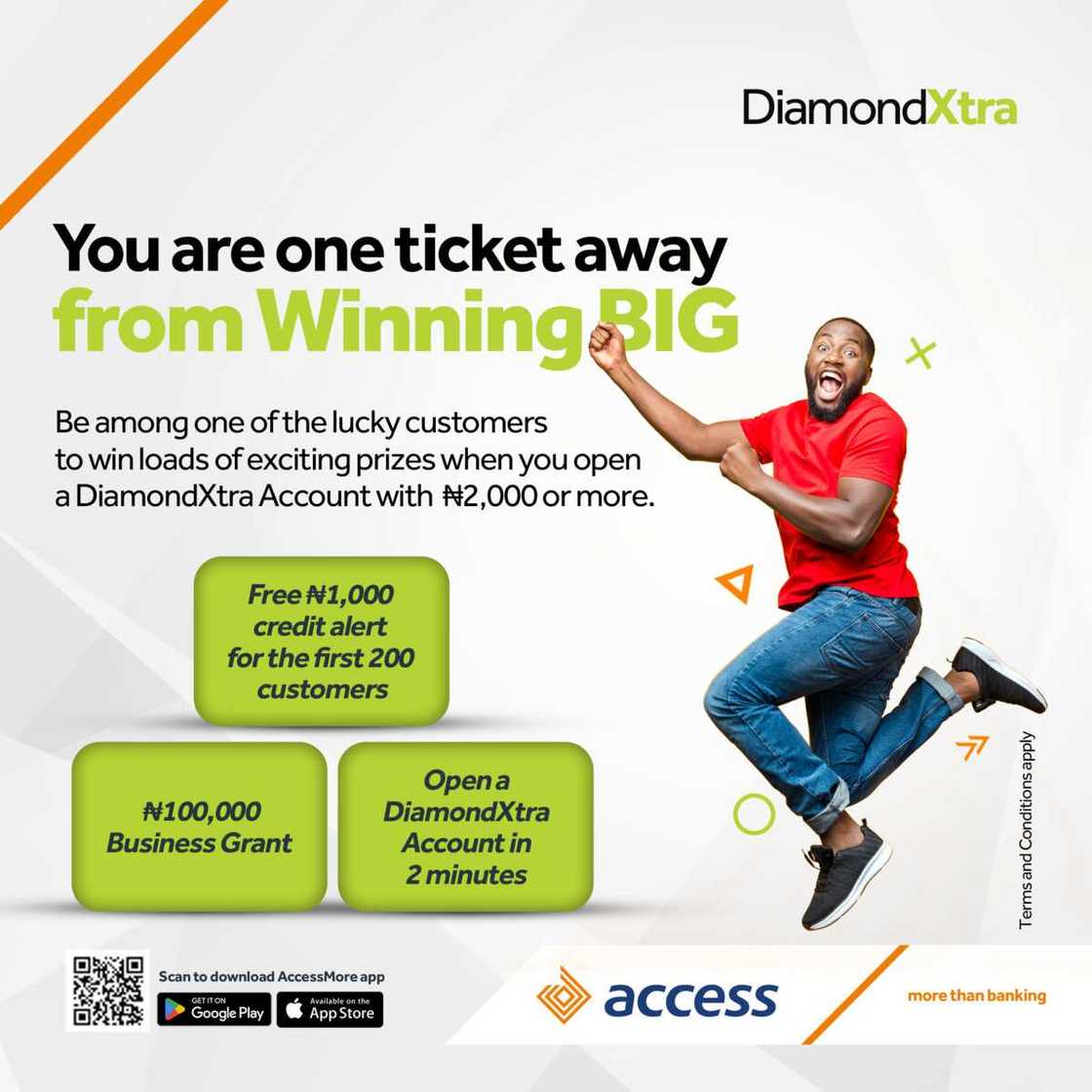 Access Bank to reward Customers with Cash prizes in DiamondXtra Digital campaign Access Bank to reward Customers with Cash prizes in DiamondXtra Digital campaign