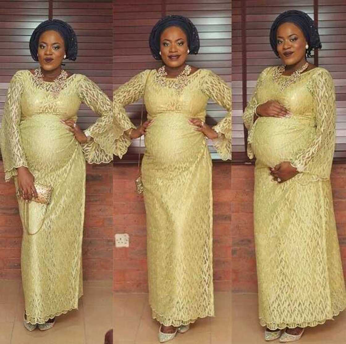 Aso Ebi lace styles for pregnant ladies Aso Ebi lace styles for pregnant ladies