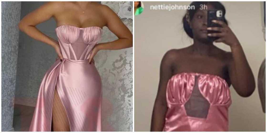 Photos of what she ordered and what she got. Photos of what she ordered and what she got.