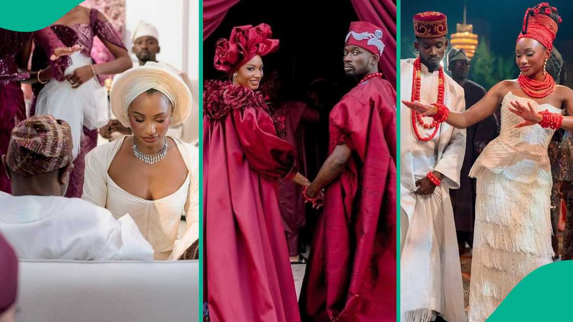 Temi Otedola and Mr Eazi had three different weddings. Temi Otedola and Mr Eazi had three different weddings.