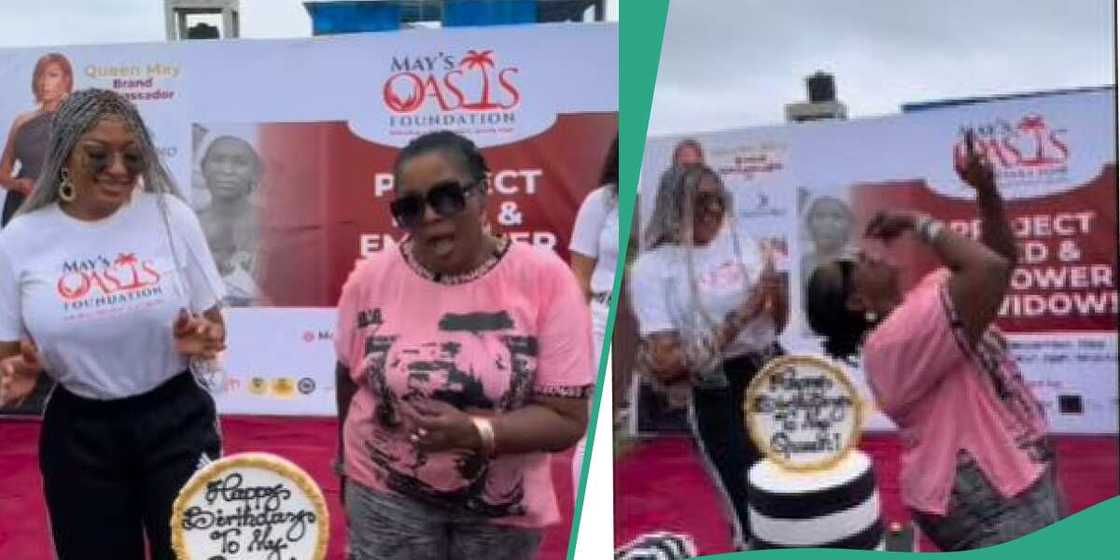 Rita Edochie attends May Edochie's birthday charity event