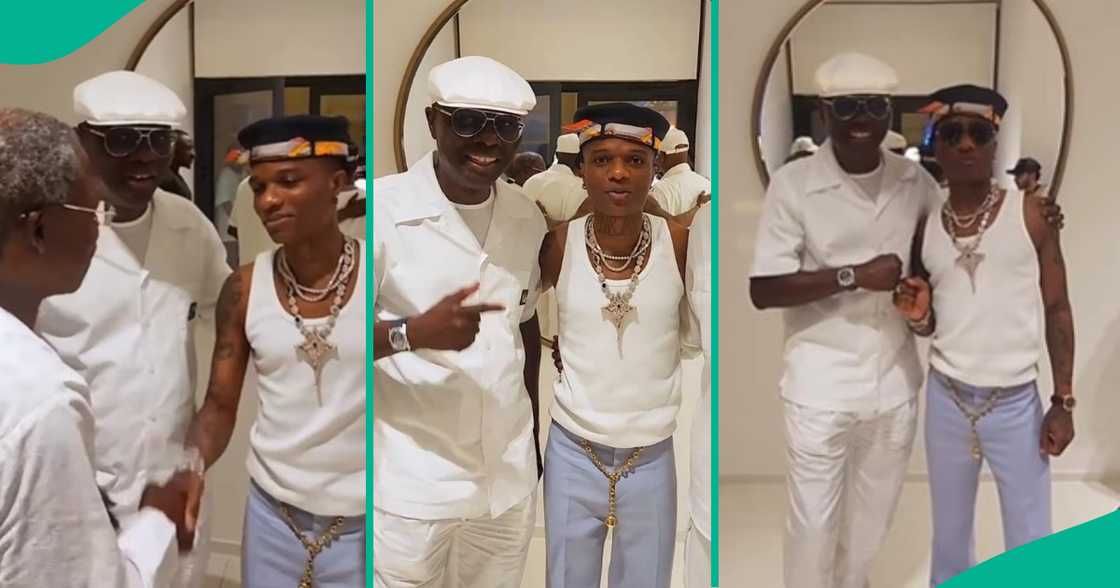 Sanwo and Wizkid in Lagos.