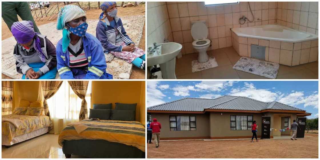Reactions as company gifts family of 16 living in a tent fully furnished 3-bedroom house in viral photos Reactions as company gifts family of 16 living in a tent fully furnished 3-bedroom house in viral photos
