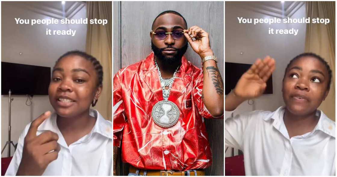 Davido's new 'daughter' speaks on name change. Davido's new 'daughter' speaks on name change.