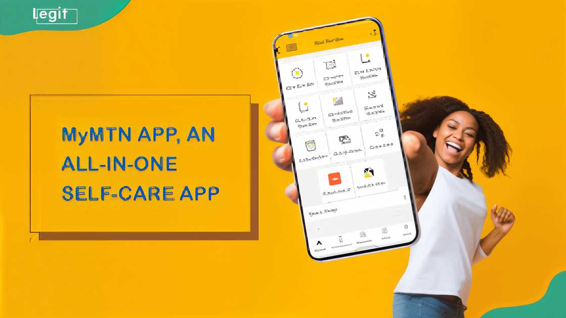 A promotional banner for the MyMTN app