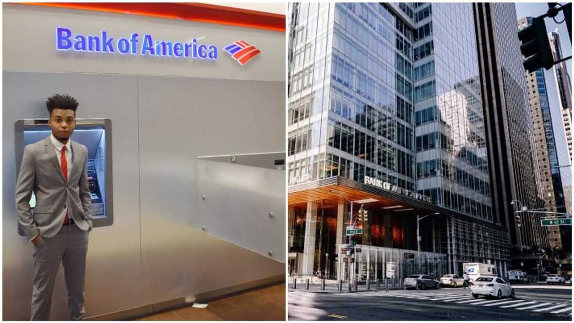 The man stands well dresseed in his suit against the bank's logo.
Photo sources: Carlos Valerio, Nina Westervel The man stands well dresseed in his suit against the bank's logo.
Photo sources: Carlos Valerio, Nina Westervel