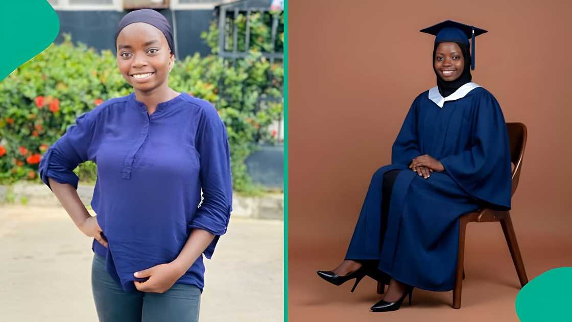 University of Ibadan graduate Shukurat Olayemisi breaks 10-year departmental record, earns first class in Yoruba Education with 3.64 CGPA and celebrates online.