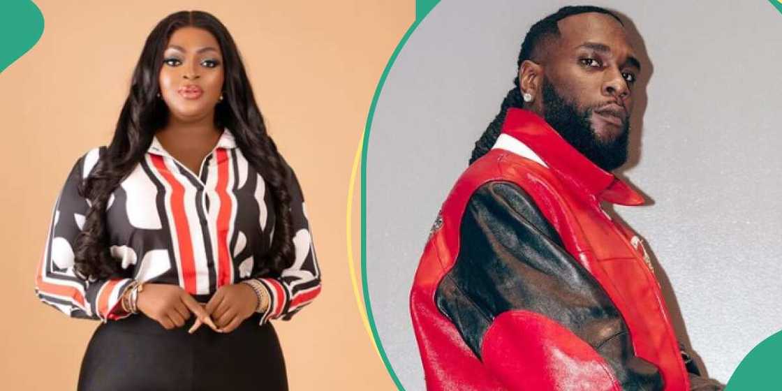 Burna Boy's stunned reaction to Eniola Badmus' weightloss. Burna Boy's stunned reaction to Eniola Badmus' weightloss.