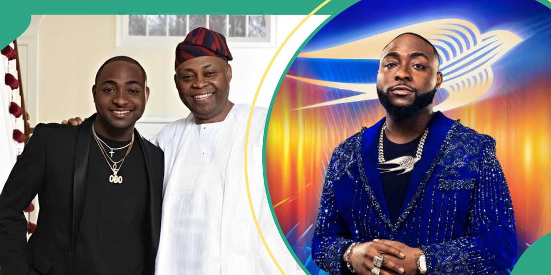 Davido and his dad, Adedeji Adeleke