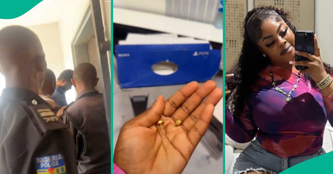 Nigerian lady storms ex-boyfriend's house with police, retrieves PS5 and other things she bought for him Nigerian lady storms ex-boyfriend's house with police, retrieves PS5 and other things she bought for him