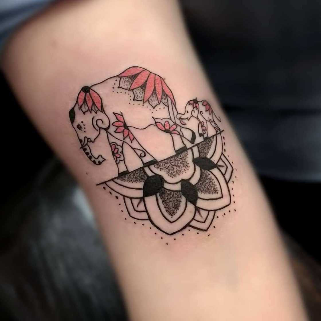Simple elephant tattoo Simple elephant tattoo