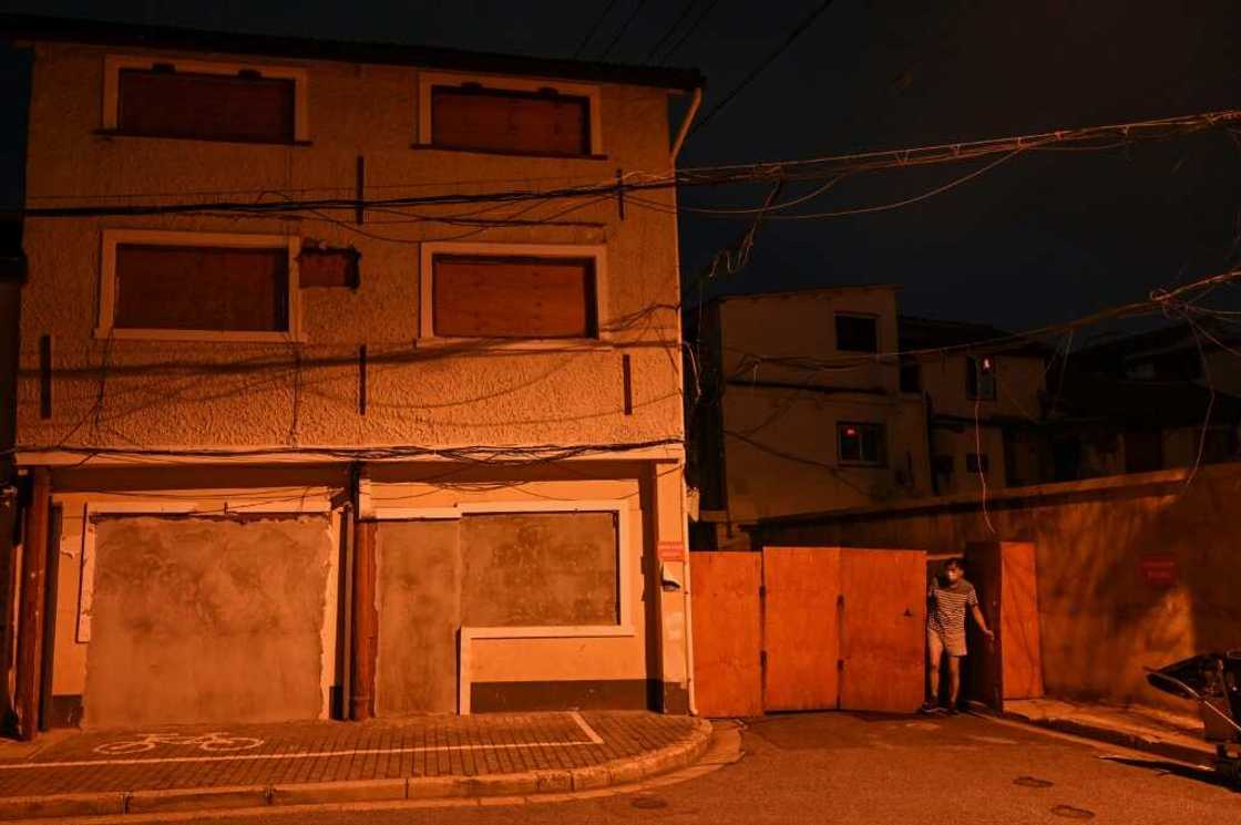 Buildings throughout Shanghai's Laoximen neighbourhood have been sealed and marked for demolition