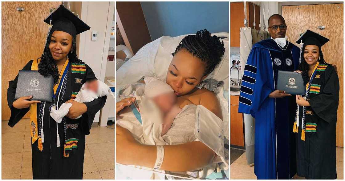 Dillard University, Jada Sayles, graduation in hospital, university presents degre in hospital, US