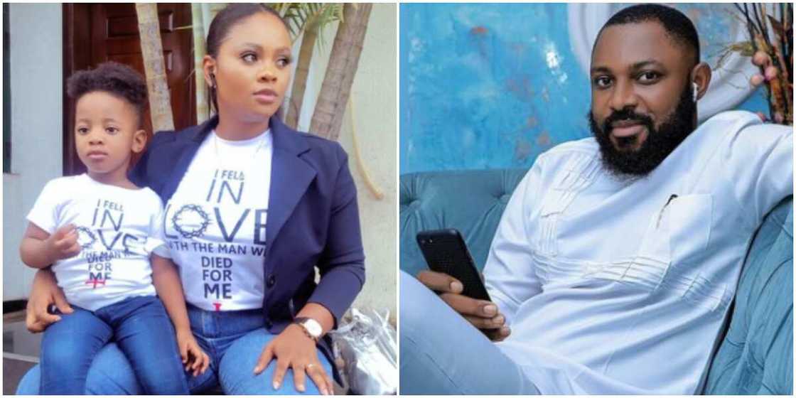 Tega is a mum of one Tega is a mum of one