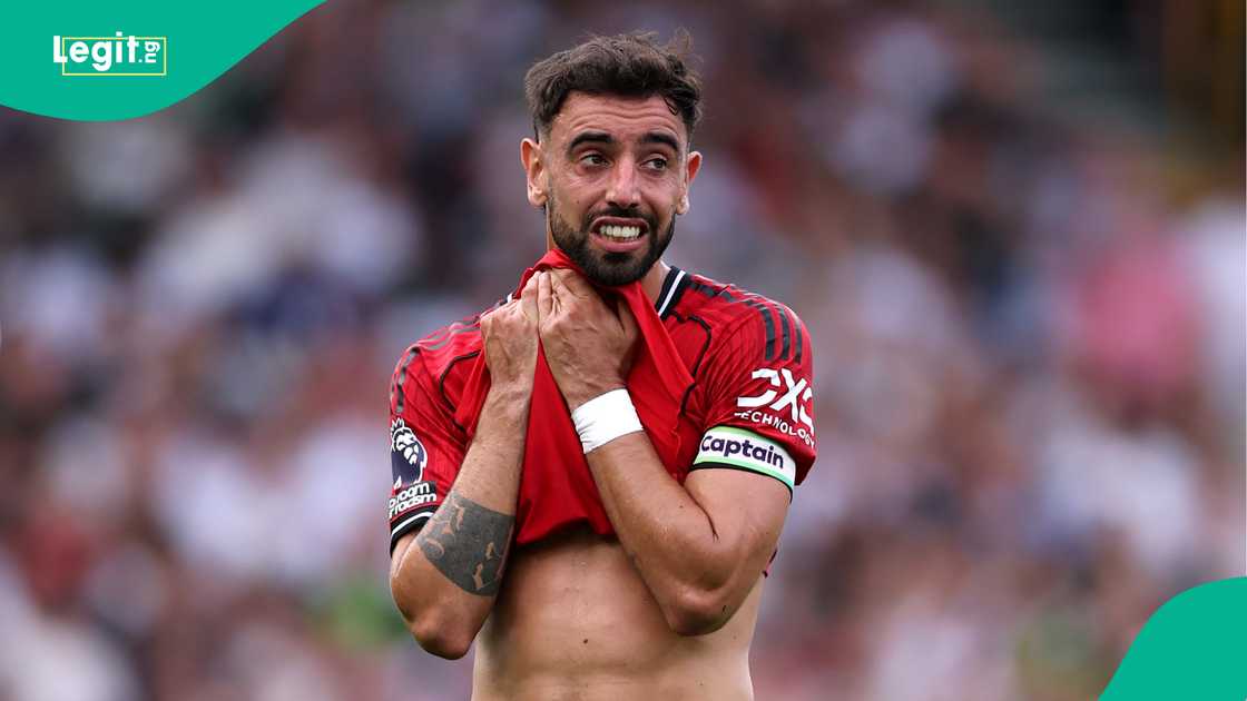 Bruno Fernandes, Manchester United, Fulham, Craven Cottage, London, England, Premier League.