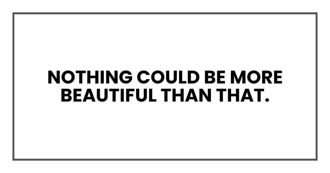 nothing could be more beautiful than that. nothing could be more beautiful than that.