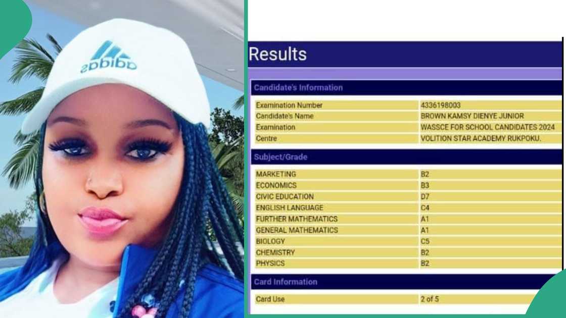 Mother happy that her son passed the 2024 WAEC. Mother happy that her son passed the 2024 WAEC.
