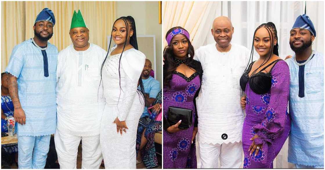 Photos of Davido's Chioma with her in-laws. Photos of Davido's Chioma with her in-laws.