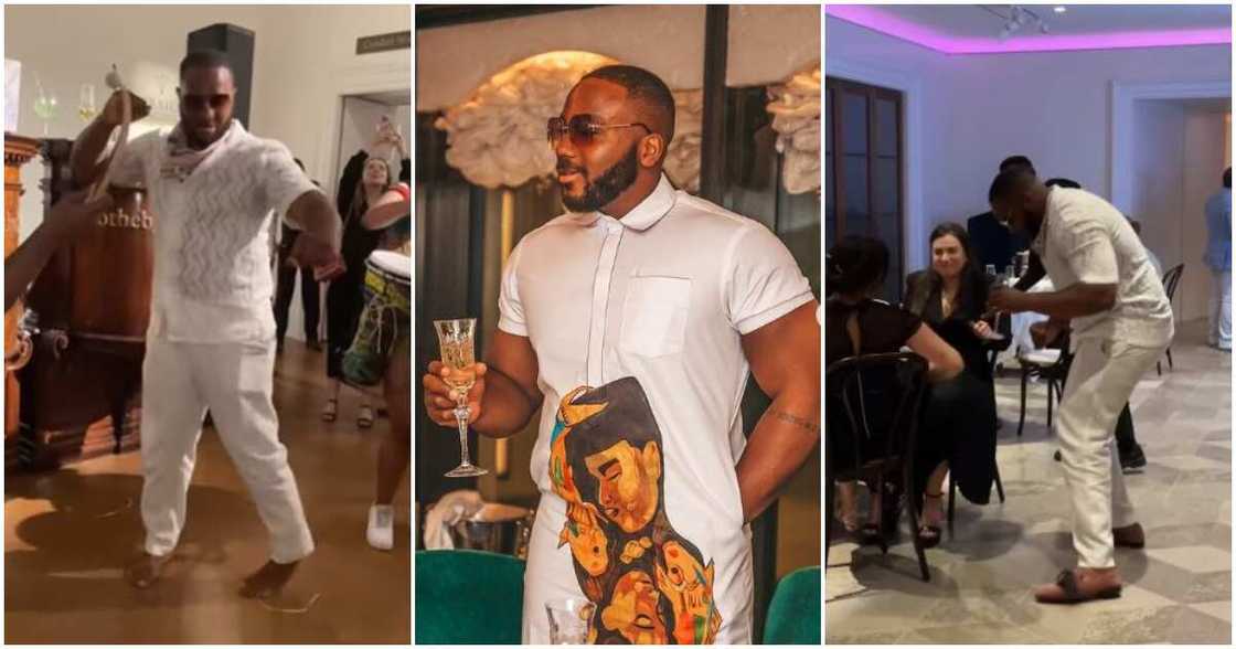 Photos BBNaija star Kiddwaya dancing Photos BBNaija star Kiddwaya dancing