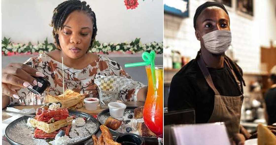 Waiter trashes lady's food, N10,900, Lekki restaurant Waiter trashes lady's food, N10,900, Lekki restaurant