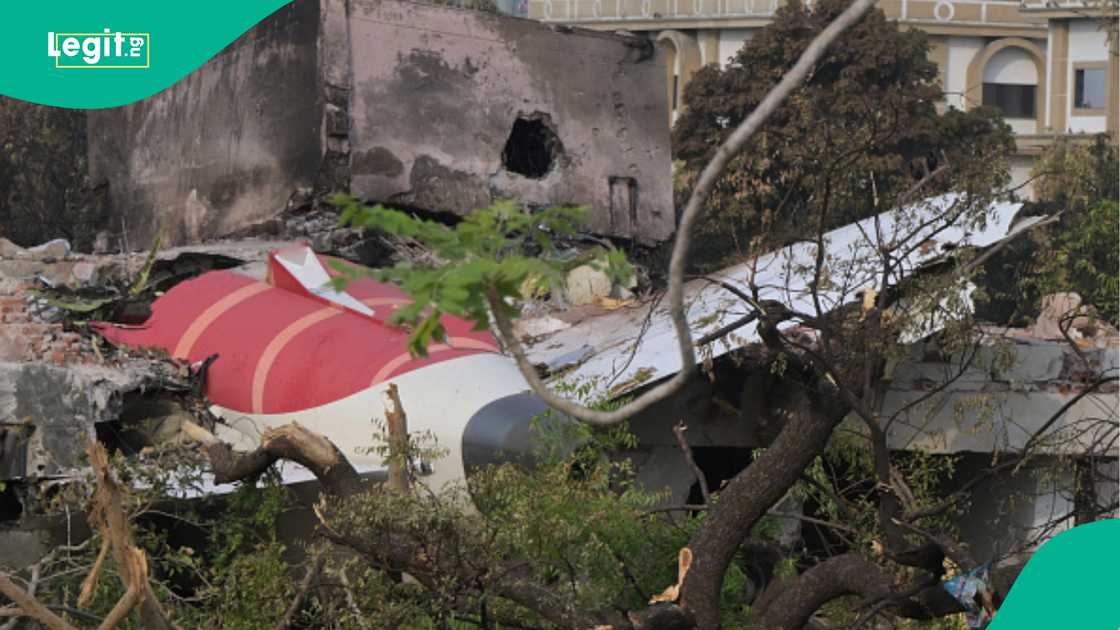 Debris at the site of Air India plane that crashed in Ahmedabad on June 12. Debris at the site of Air India plane that crashed in Ahmedabad on June 12.