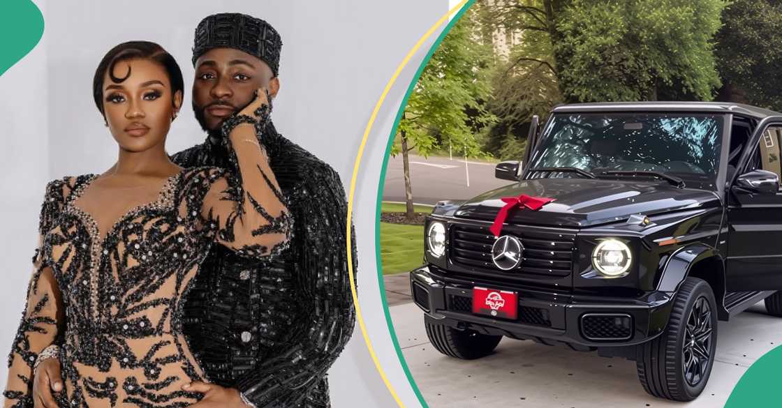 Davido stuns Chioma with 2025 electric G-Wagon